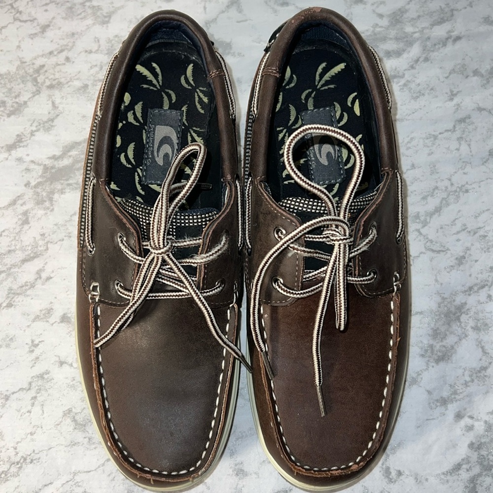 Men’s Island Surf Boat Sailor Shoes Brown 9M